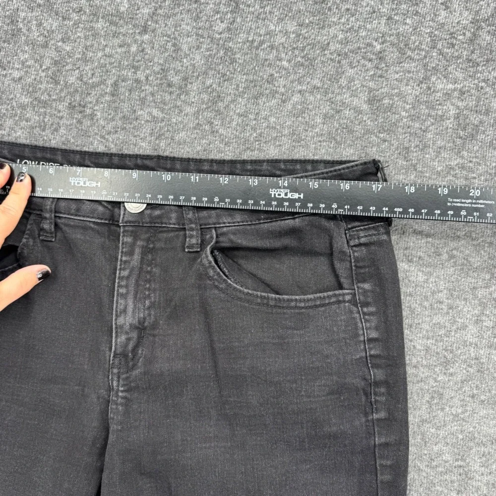 SO Womens High Rise Skinny Jeans Black Wash Stretch Denim Size 15 Casual  y2k